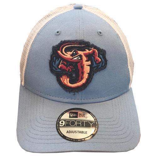 Jacksonville Jumbo Shrimp New Era Team Truckered Carolina 9Twenty