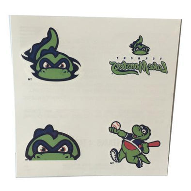 Vermont Lake Monsters Temporary Tattoo Sheet