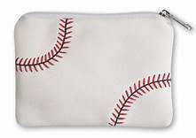 South Bend Cubs Baseball Leather Coin Purse