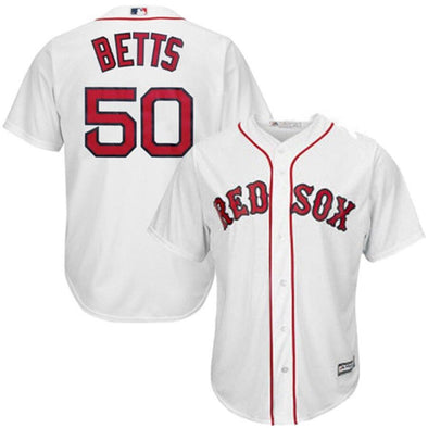 Boston Red Sox White Mookie Betts Jersey