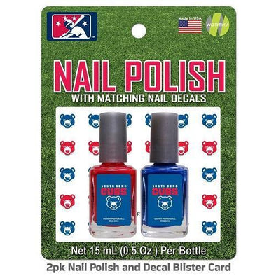 South Bend Cubs Nail Polish w/ Decls