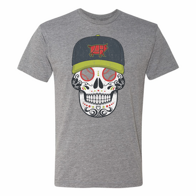 Columbia Fireflies Adult Grey Sugar Skull Copa Tee