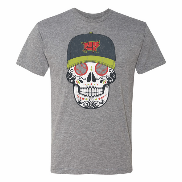 Columbia Fireflies Adult Grey Sugar Skull Copa Tee