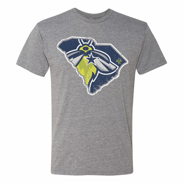 Columbia Fireflies Adult Grey State Tee