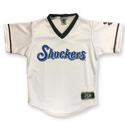 Biloxi Shuckers Jersey-Tod White Mesh