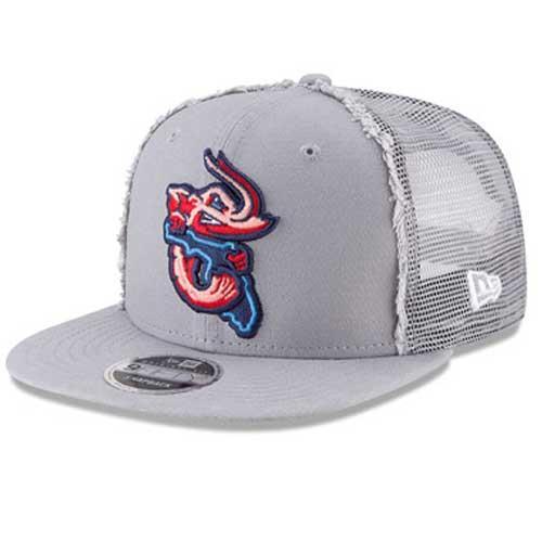 Jacksonville Jumbo Shrimp New Era Trucker Woven 9Fifty