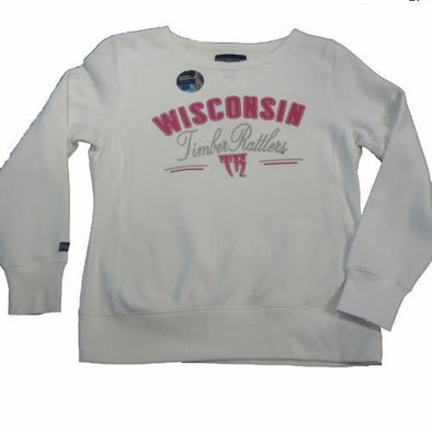 Wisconsin Timber Rattlers Womens White Twill Crew