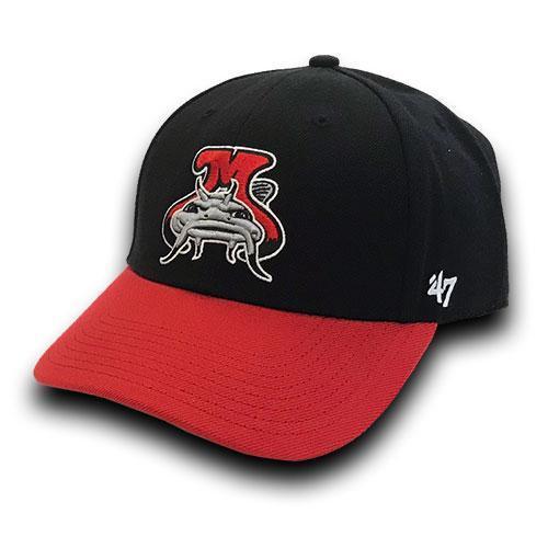 Carolina Mudcats Black/Red Two Tone '47 MVP