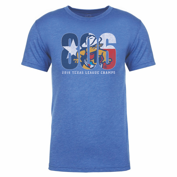 Amarillo Sod Poodles Royal 806 Texas League Champs Tee