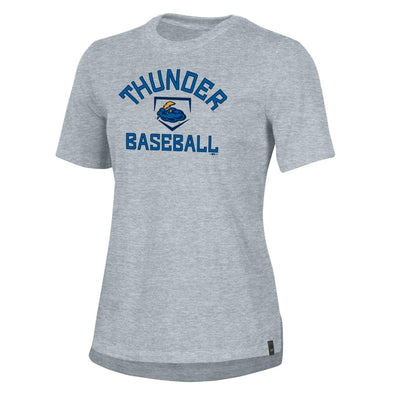 Under Armour Women's 0894 Steel Heather Performance Cotton Tee