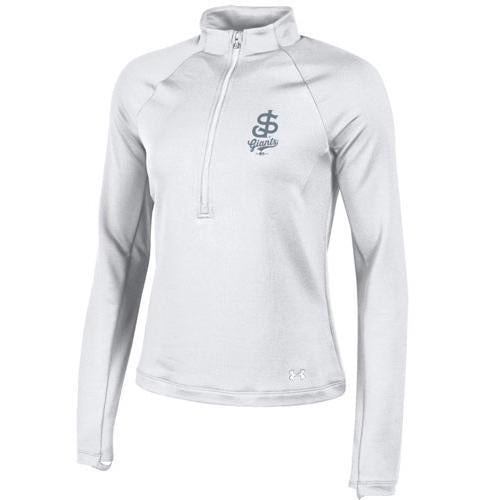 San Jose Giants Under Armour Women's White 1/4 Zip