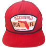 Jacksonville Jumbo Shrimp OC Uncle Charlie Red Snapback Cap