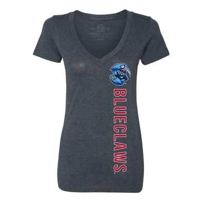 Lakewood BlueClaws Women's Vertical V-Neck