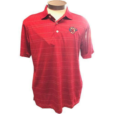 Jacksonville Jumbo Shrimp Vantage Textured Red Polo