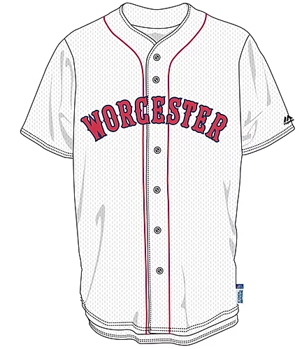 Worcester Red Sox White Worcester Jersey