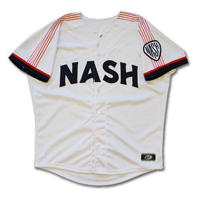 Nashville Sounds Adult Replica Home White Jersey
