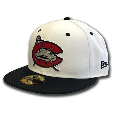 Carolina Mudcats White New Era 5950 On Field Cap