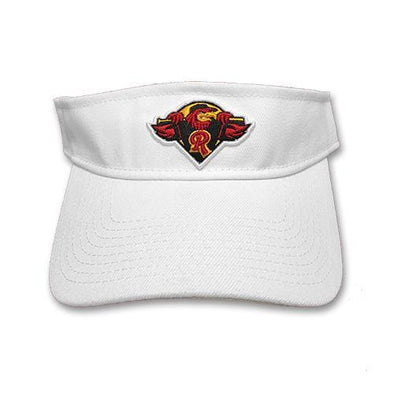 Rochester Red Wings White Road Logo Visor