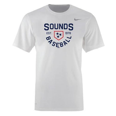 Nashville Sounds Nike White Dri-Fit Tee