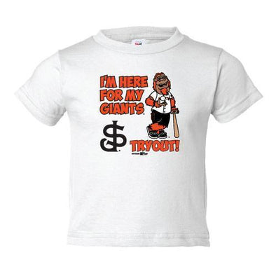 San Jose Giants Boys White Tryout T-Shirt