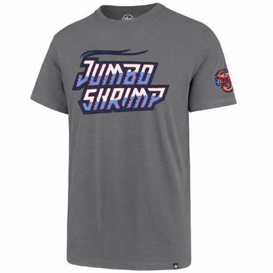 Jacksonville Jumbo Shrimp '47 Wolf Gray Fieldhouse Tee