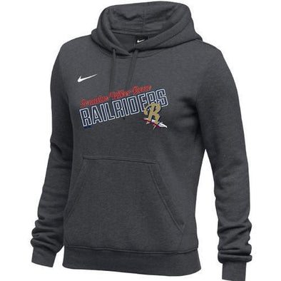 Scranton/Wilkes-Barre RailRiders NIKE Women's Club Fleece Hoody Anthracite