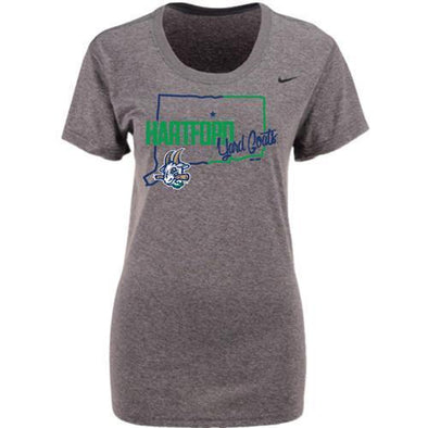 Hartford Yard Goats Nike Women's State Tee in Grey