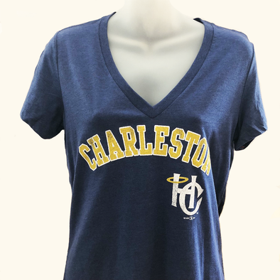 Charleston RiverDogs Ladies HC/Charleston V-Neck