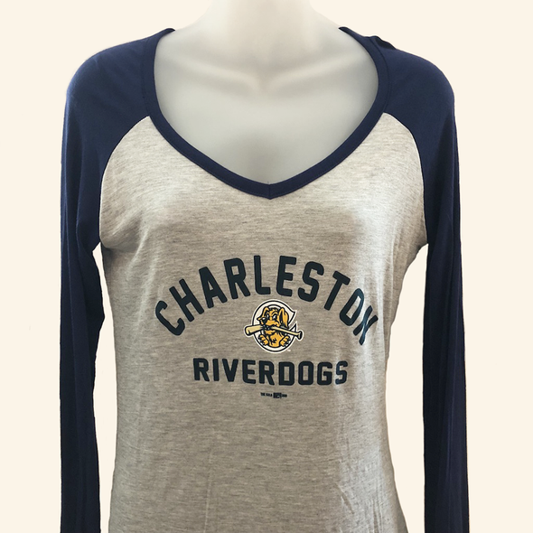 Charleston RiverDogs Women's Long Sleeve V-Neck