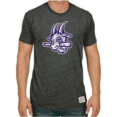 Hartford Yard Goats Retro Brand Triblend YG Rockies Tee in Black