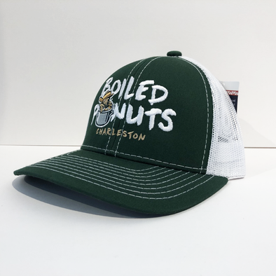 Charleston RiverDogs Youth Boiled Peanuts Green & White Mesh