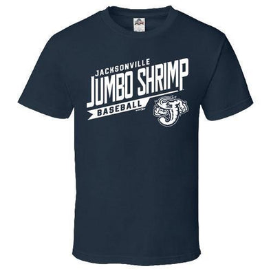 Jacksonville Jumbo Shrimp Bimm Ridder Youth Harbor Blue Bur Tee