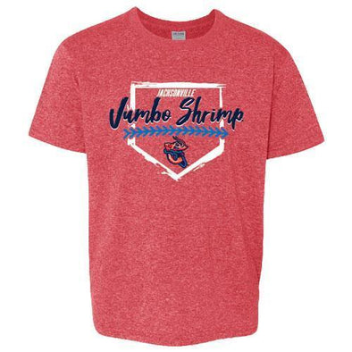 Jacksonville Jumbo Shrimp Bimm Ridder Youth Red Triblend Tee