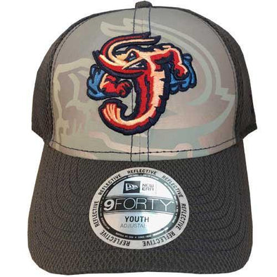 Jacksonville Jumbo Shrimp New Era Youth Meshed Flect 9Forty